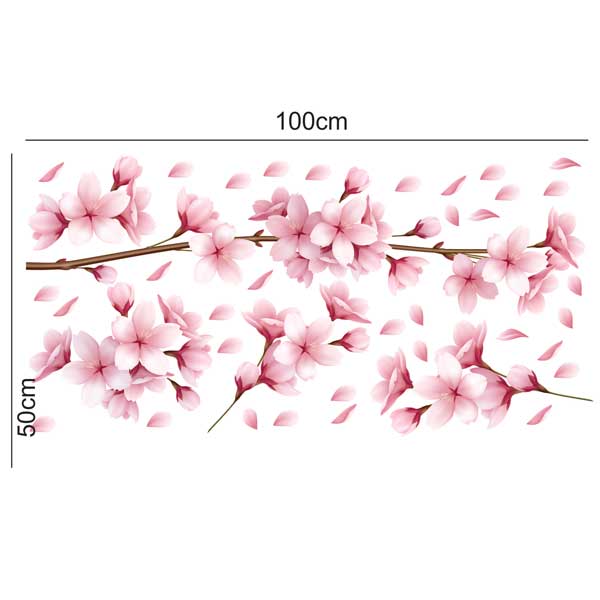 استیکر گل طرح شکوفه گیلاس 3
