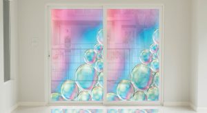 استیکر شیشه