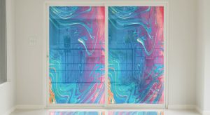 استیکر شیشه