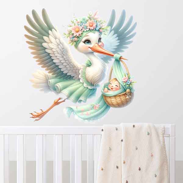 استیکر کودک راتیانا مدل lovely stork
