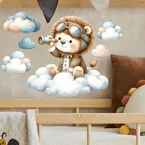 استیکر کودک راتیانا مدل رویای شیر خلبان