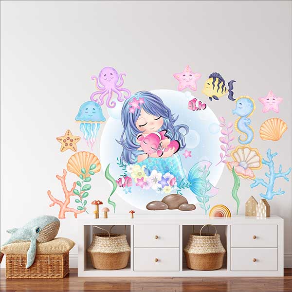 استیکر کودک راتیانا مدل پری دریایی