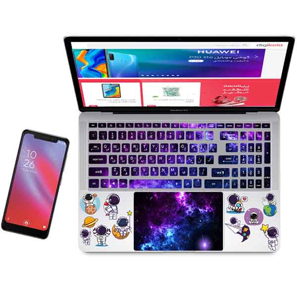 استیکر لپ تاپ راتیانا مدل space 12